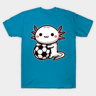 cute axolotl soccer T-Shirt